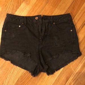 ripped jean shorts